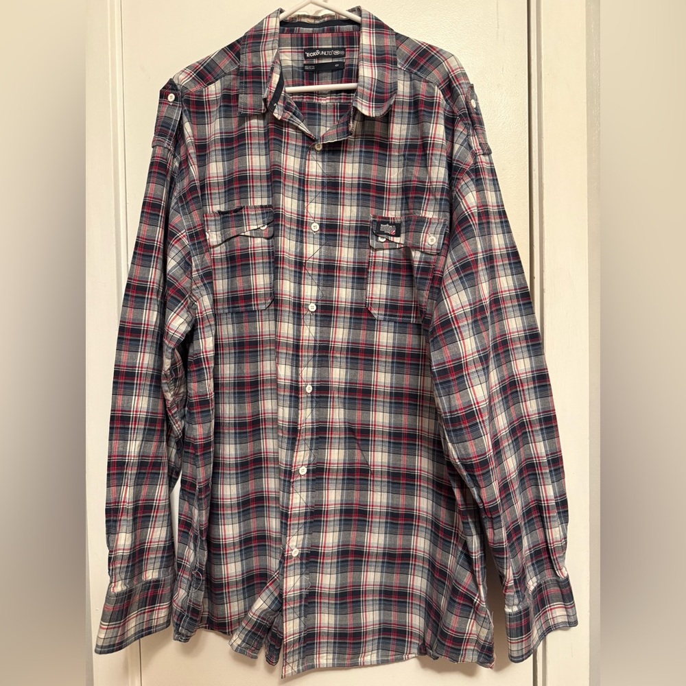Ecko Unlimited Red‎ and Blue Plaid Shirt